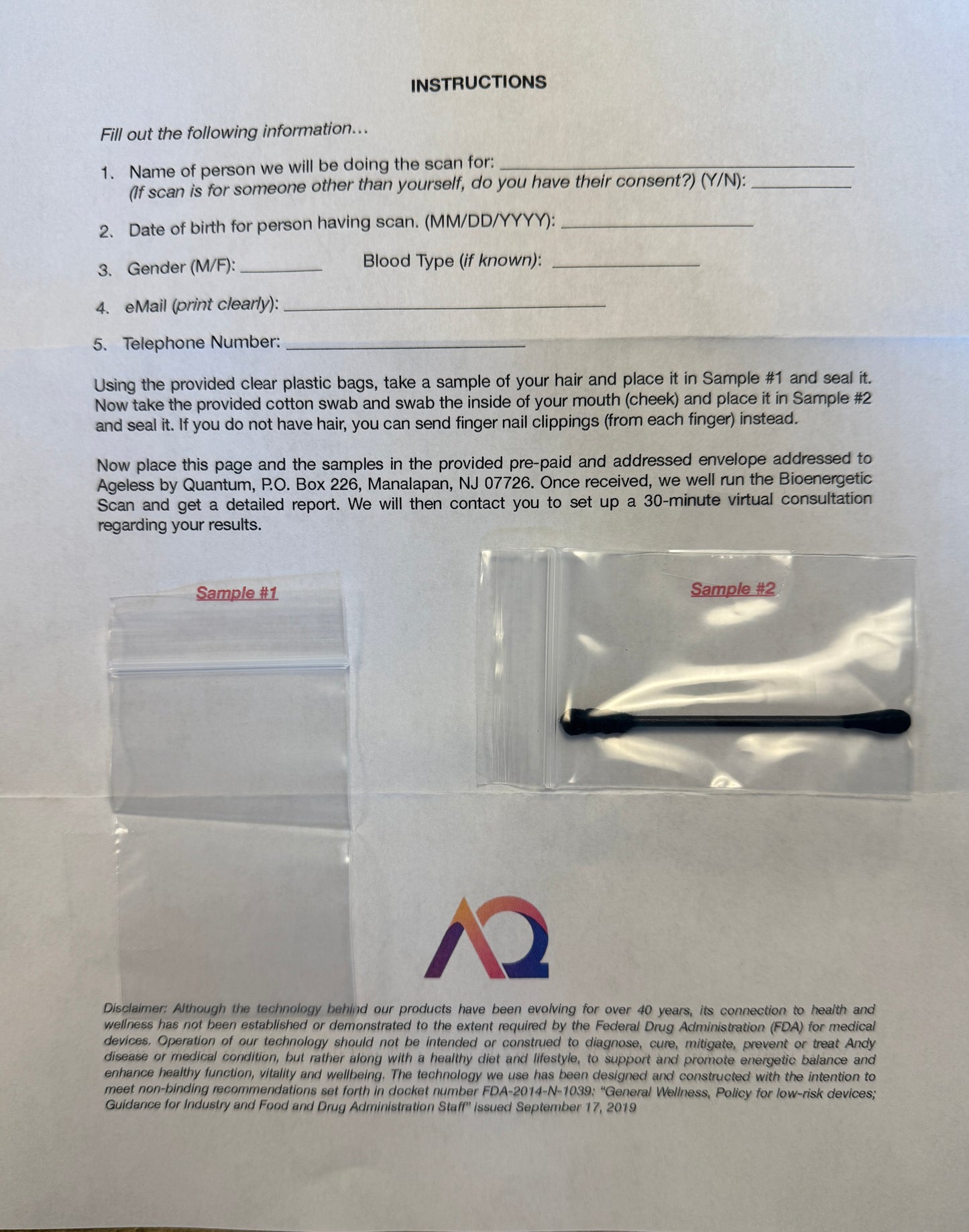 Full Bioenergetic Body Scan Kit