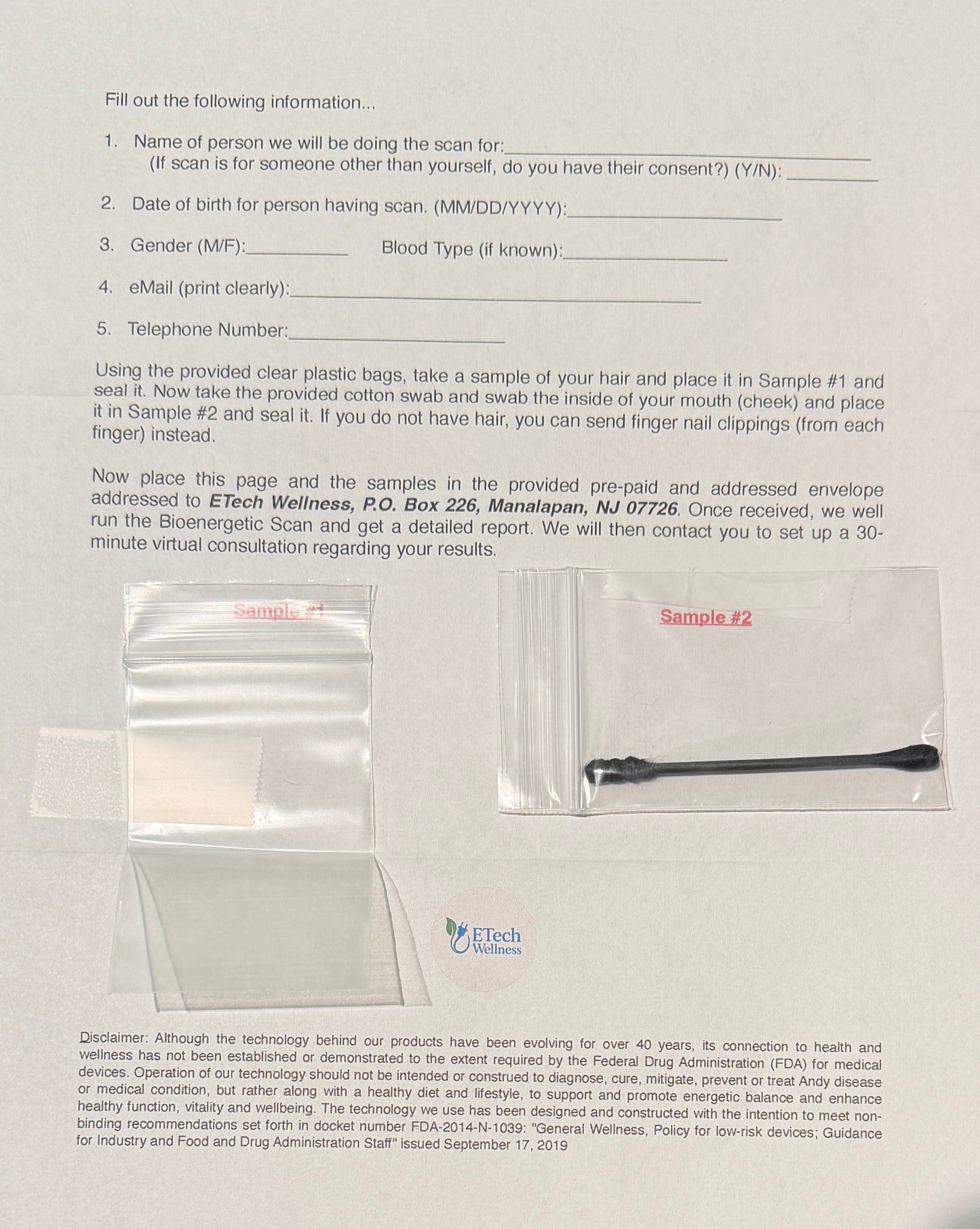 Full Bioenergetic Body Scan Kit